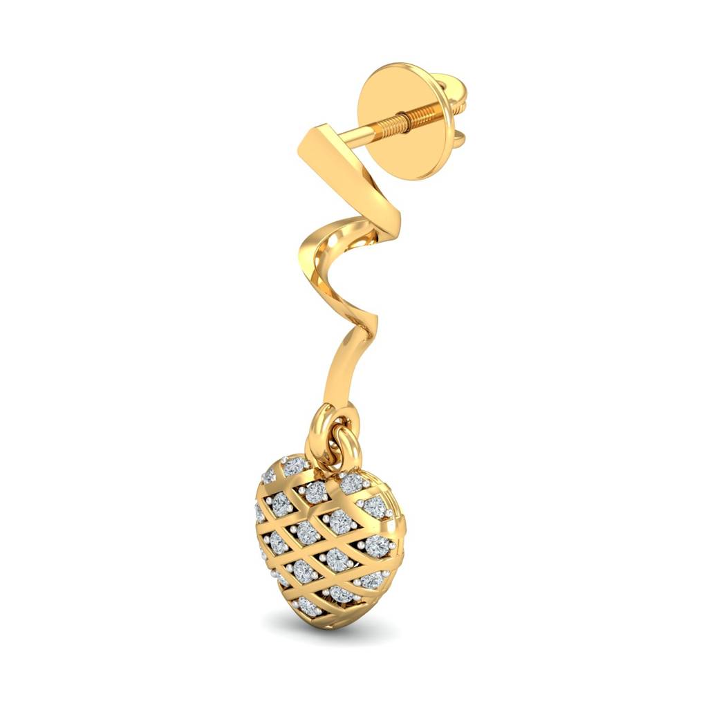 KuberBox 18K Yellow Gold Amor Ciego Earrings