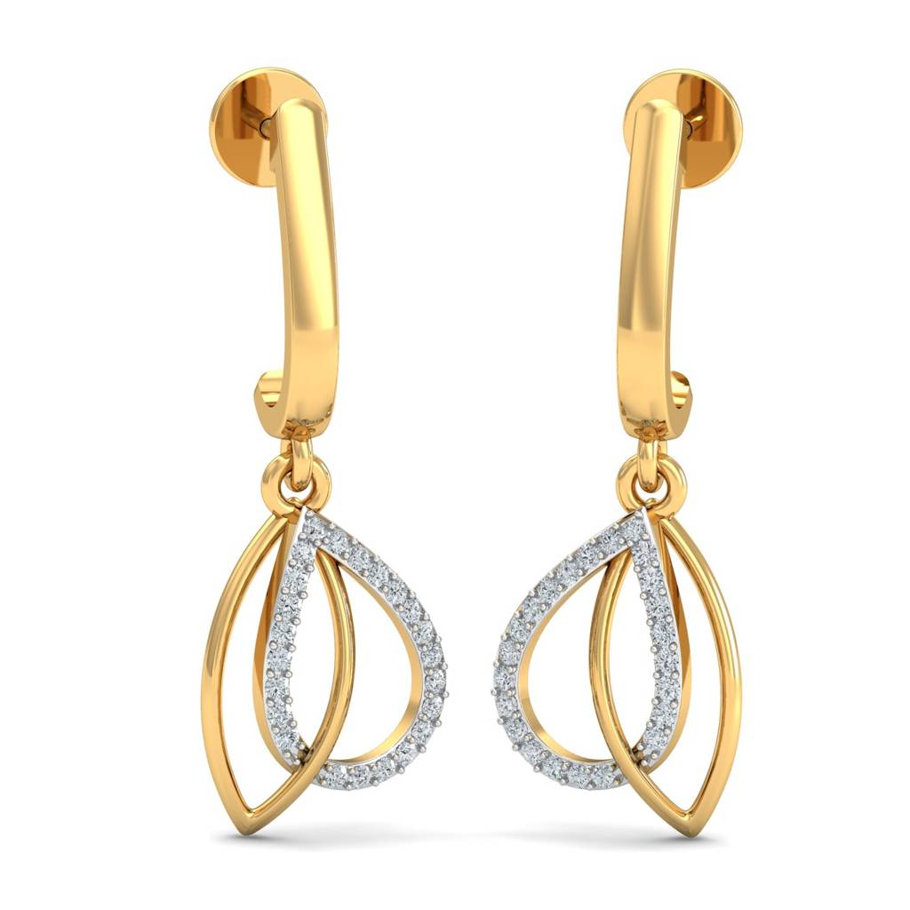 KuberBox 18K Yellow Gold Gracious Cuddle Earrings