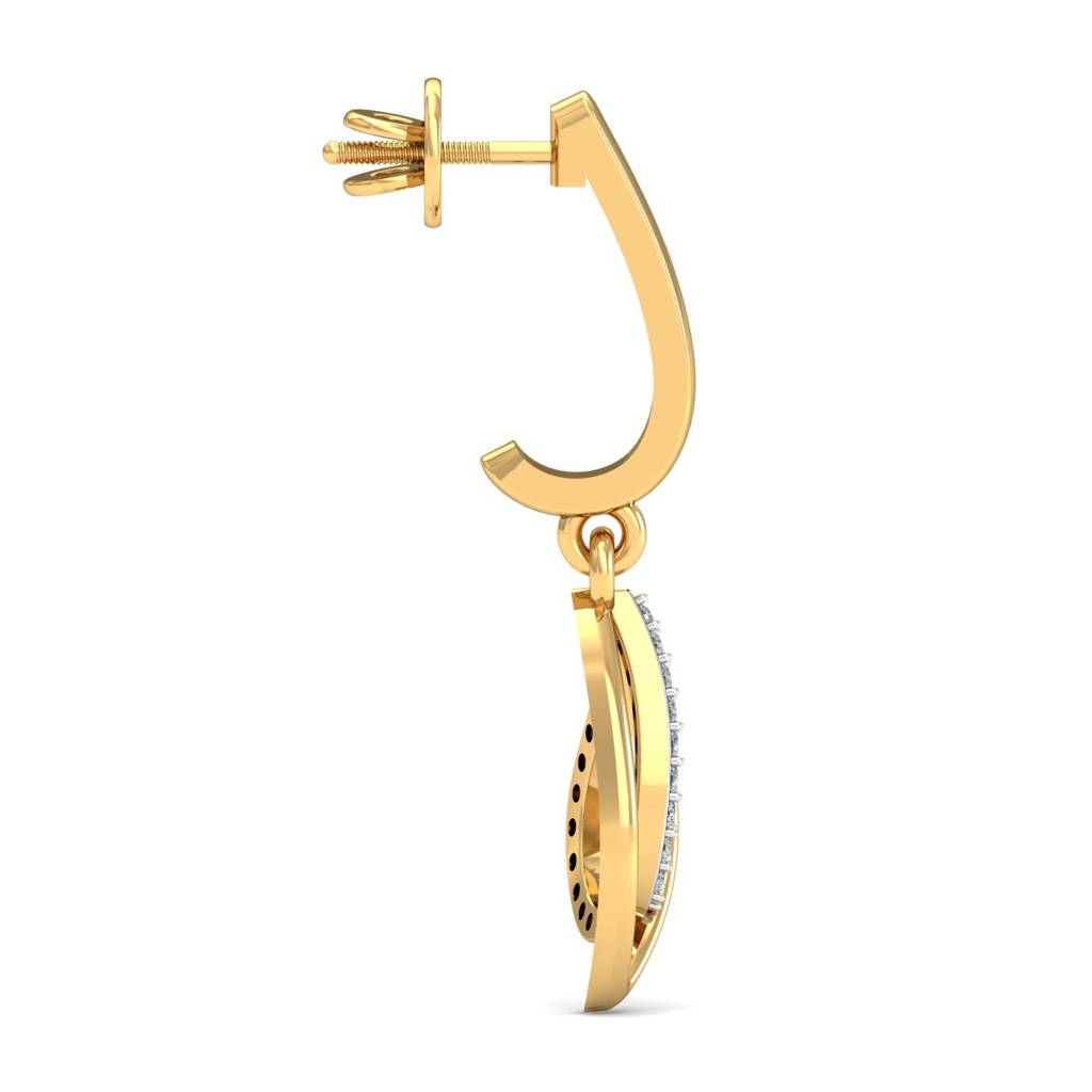 KuberBox 18K Yellow Gold Gracious Cuddle Earrings