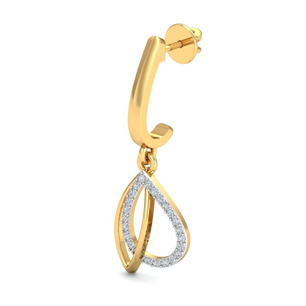KuberBox 18K Yellow Gold Gracious Cuddle Earrings