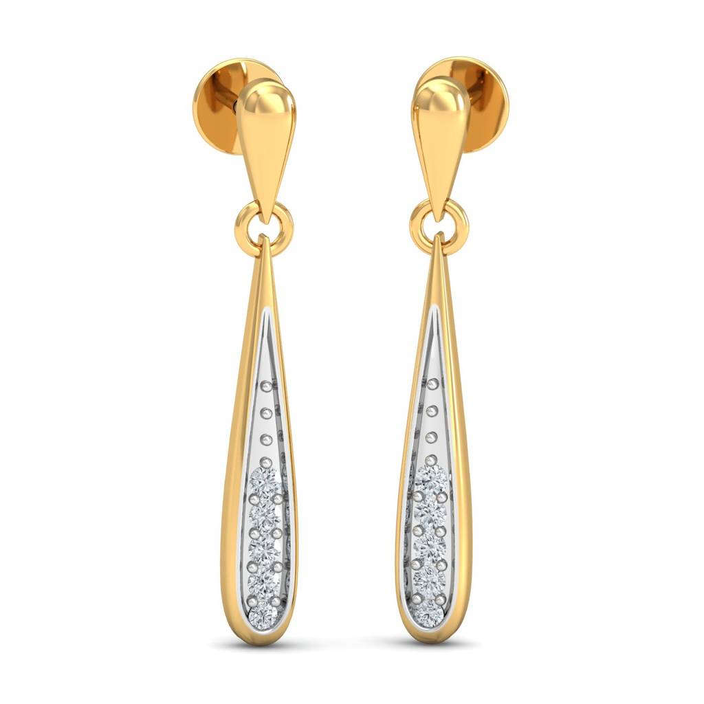 KuberBox 18K Yellow Gold Orina Grace Earrings