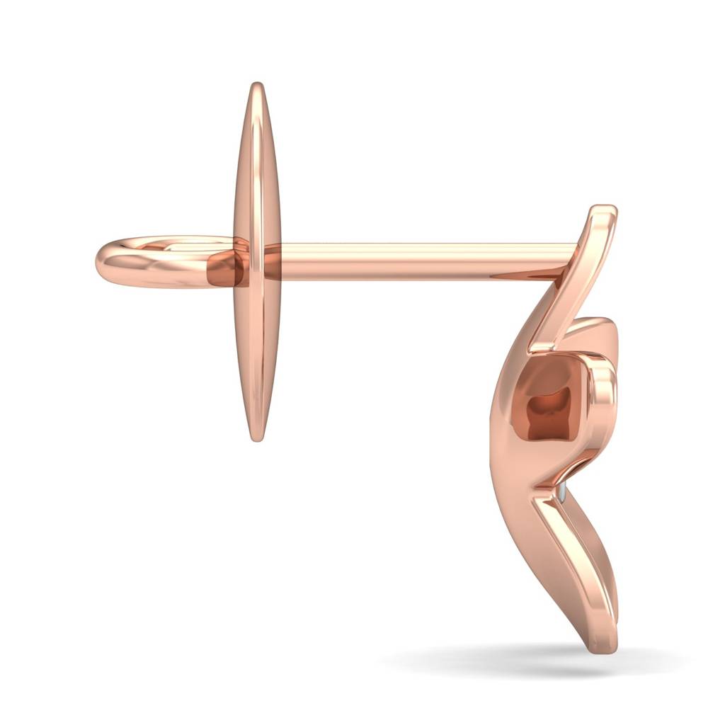 KuberBox 18K Rose Gold Aatirah Dainty Earrings