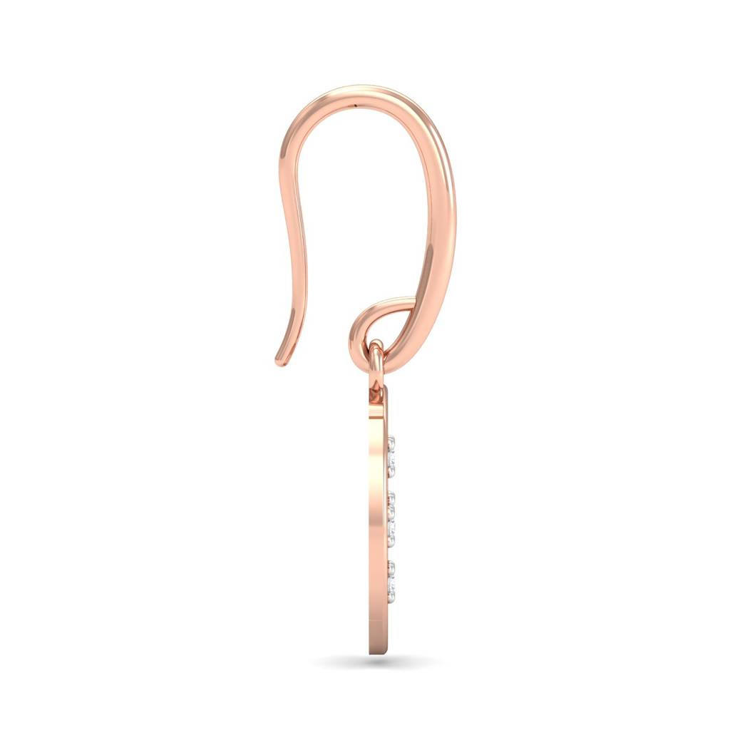 KuberBox 18K Rose Gold Samara Hooped Earrings