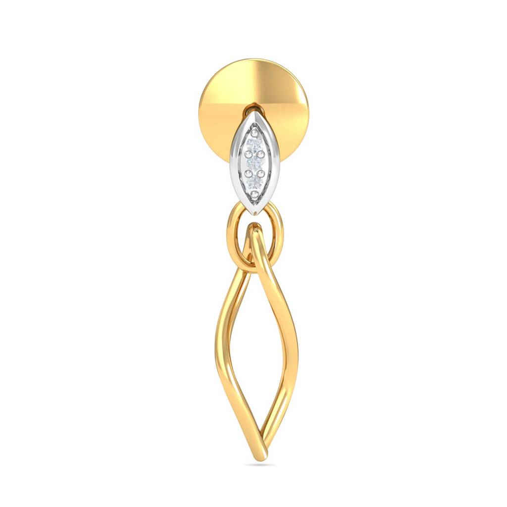 KuberBox 18K Yellow Gold Camilla Beauty Dangling Earrings