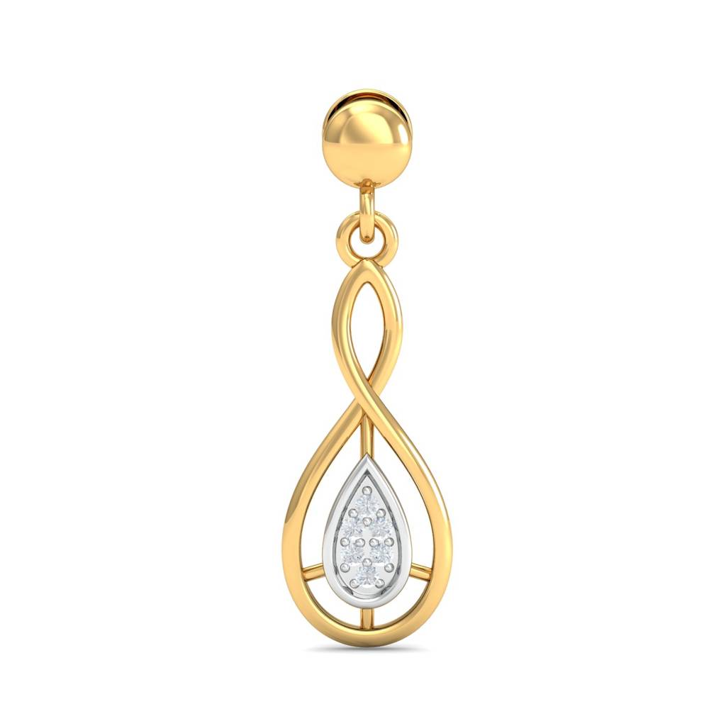 KuberBox 18K Yellow Gold Kiera Drop Earrings