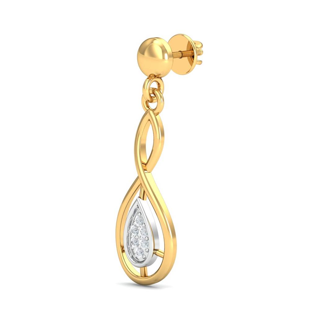 KuberBox 18K Yellow Gold Kiera Drop Earrings