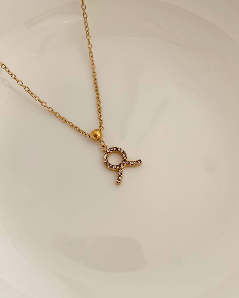 18K Gold Plated Zodiac Sign Necklace : N86D