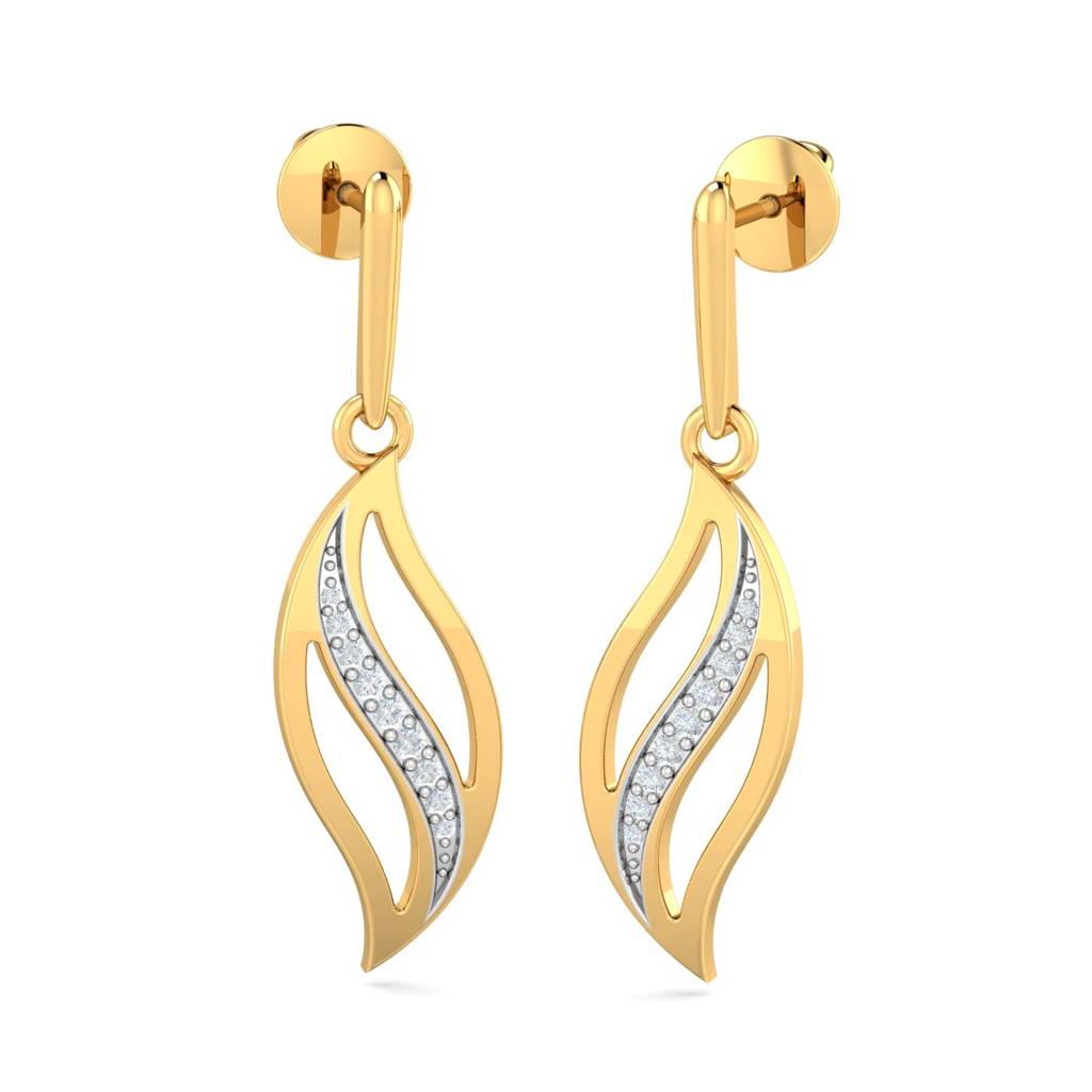 KuberBox 18K Yellow Gold Flavia Drop Earrings