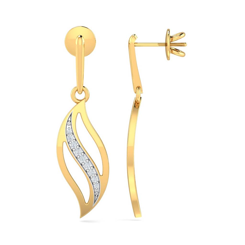 KuberBox 18K Yellow Gold Flavia Drop Earrings