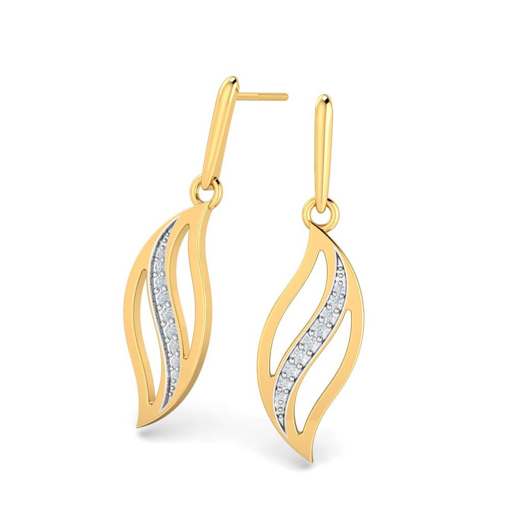 KuberBox 18K Yellow Gold Flavia Drop Earrings