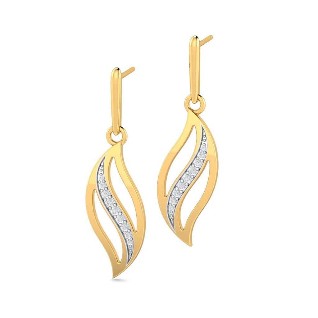 KuberBox 18K Yellow Gold Flavia Drop Earrings