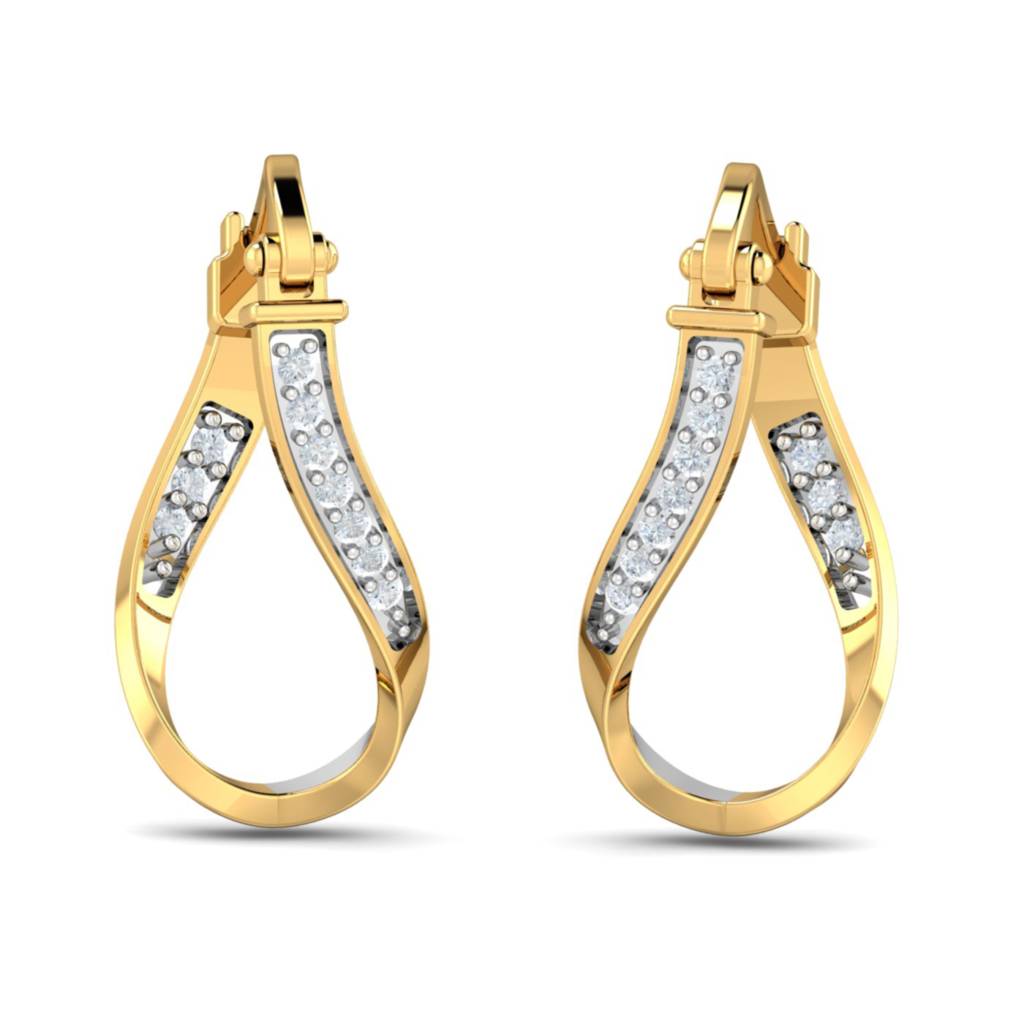 KuberBox 18K Yellow Gold Esin Hoop Earrings