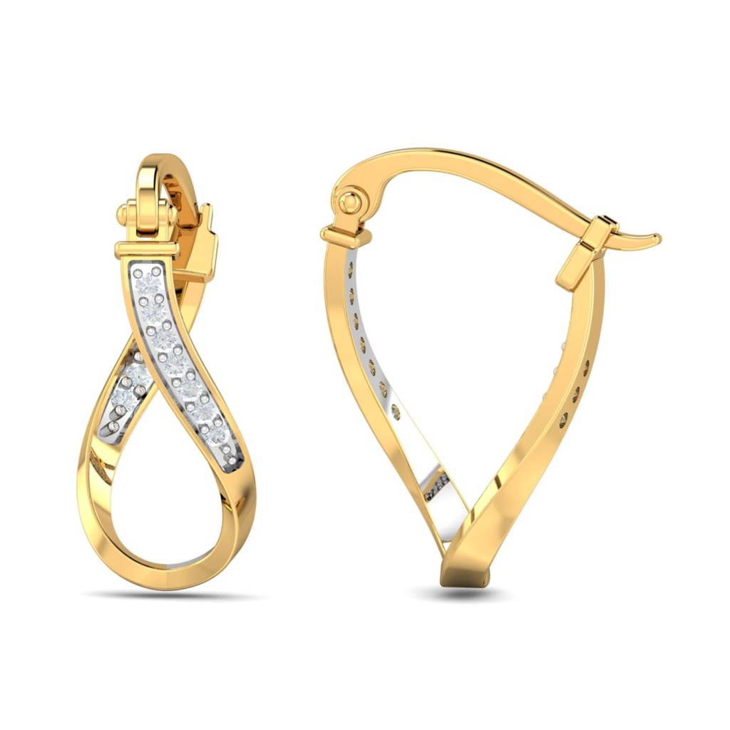 KuberBox 18K Yellow Gold Esin Hoop Earrings