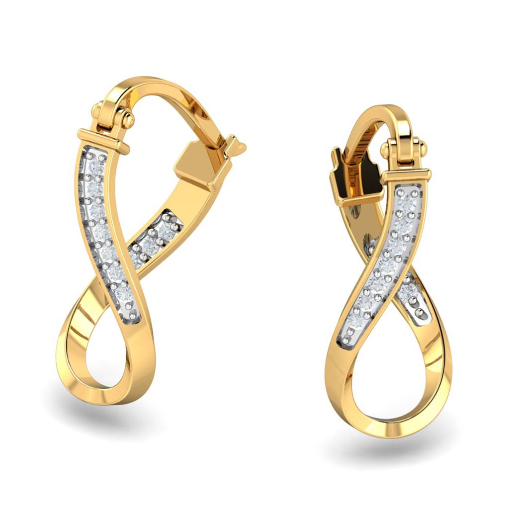 KuberBox 18K Yellow Gold Esin Hoop Earrings