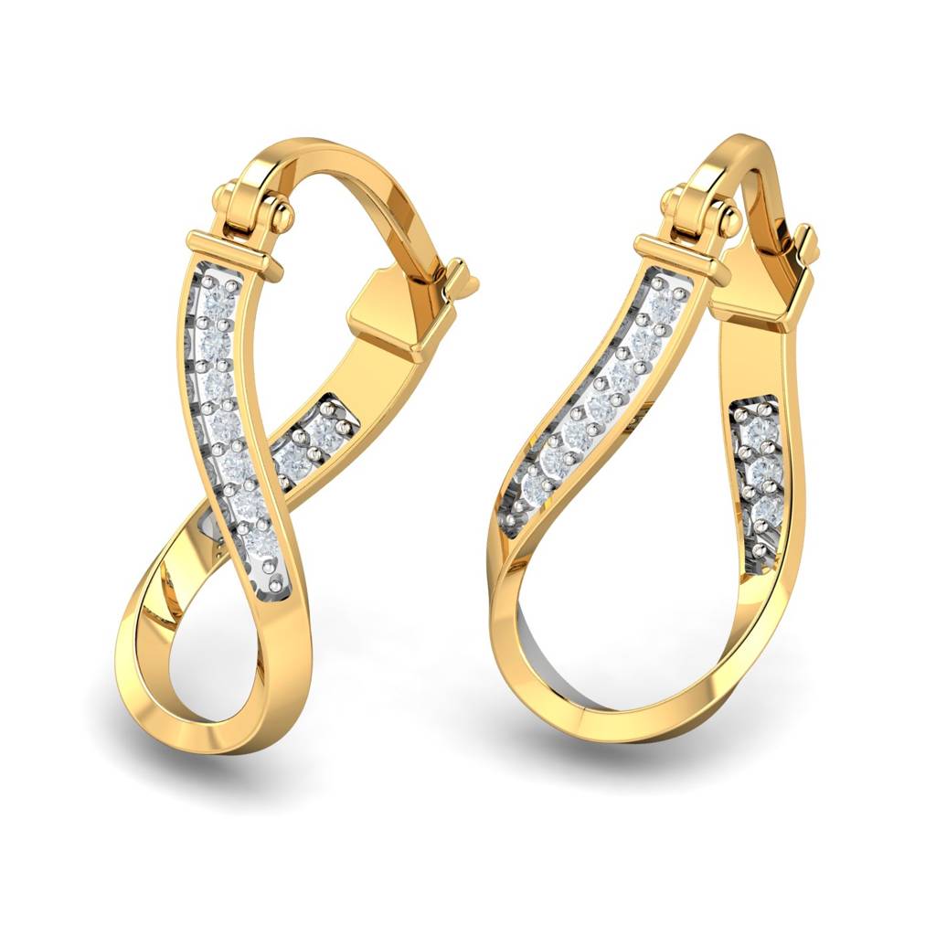 KuberBox 18K Yellow Gold Esin Hoop Earrings