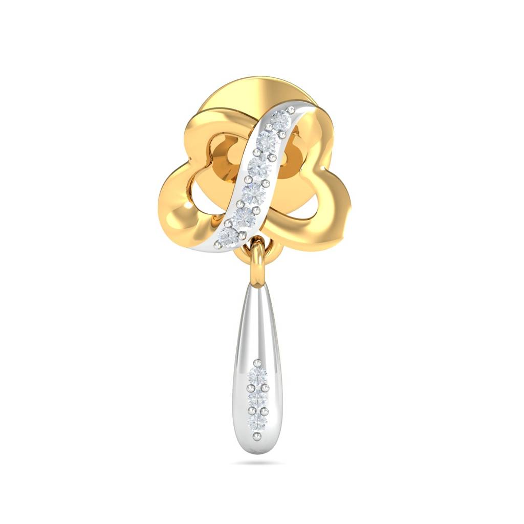 KuberBox 18K Yellow Gold Serene Droplet Earrings