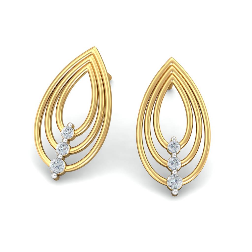 KuberBox 18K Yellow Gold Talisman Earrings