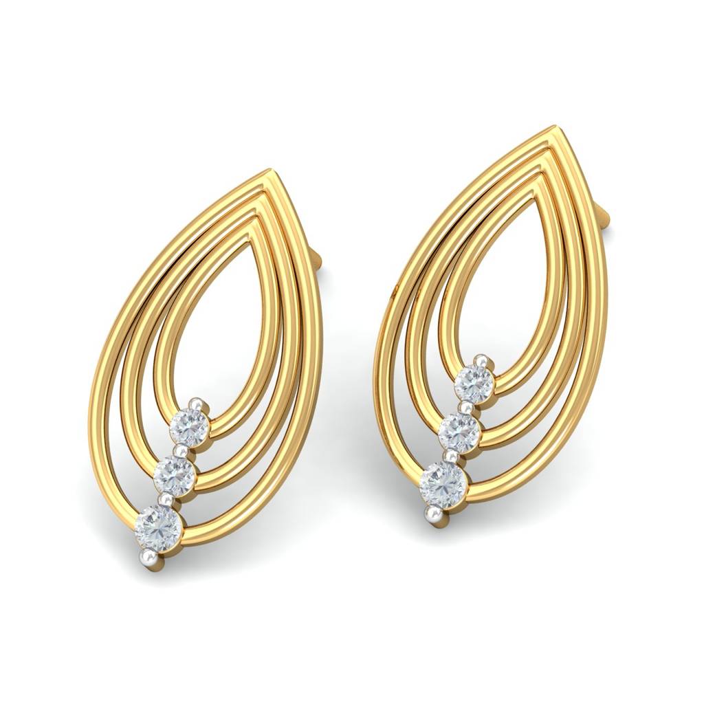 KuberBox 18K Yellow Gold Talisman Earrings