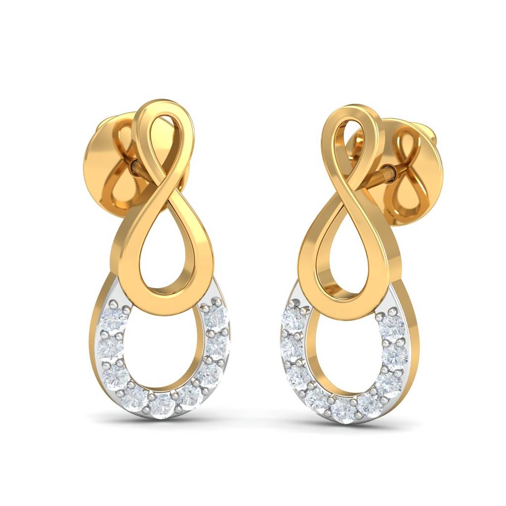 KuberBox 18K Yellow Gold Abimbola Stud Earrings