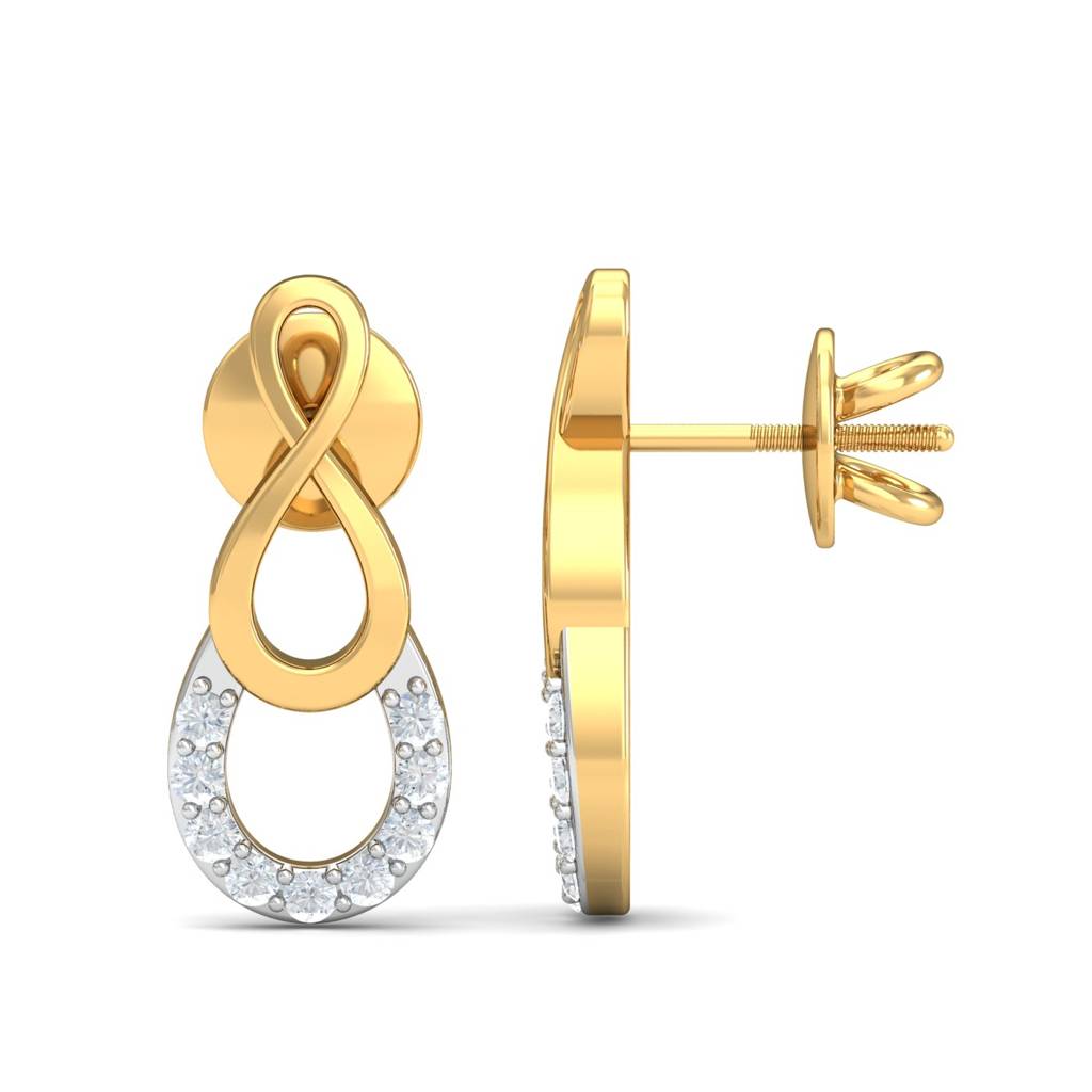 KuberBox 18K Yellow Gold Abimbola Stud Earrings