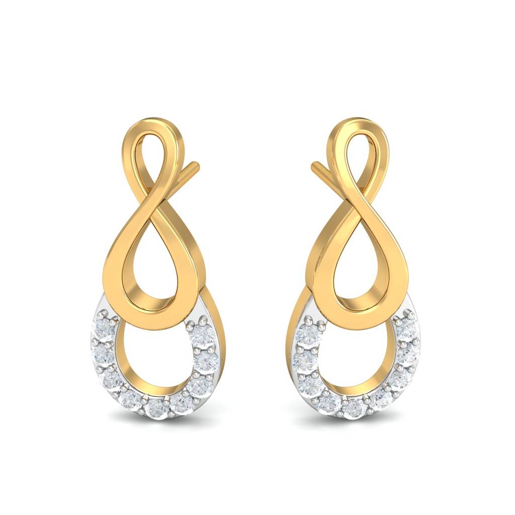 KuberBox 18K Yellow Gold Abimbola Stud Earrings