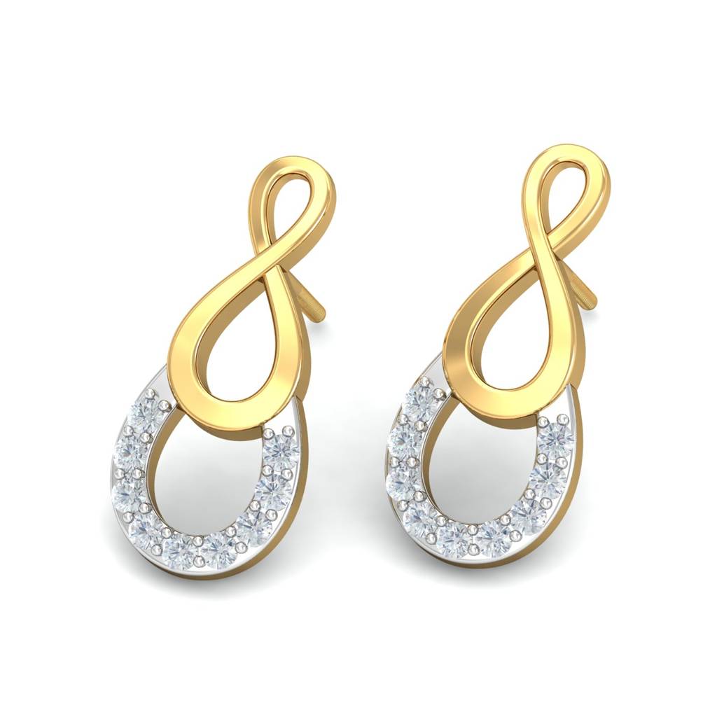 KuberBox 18K Yellow Gold Abimbola Stud Earrings