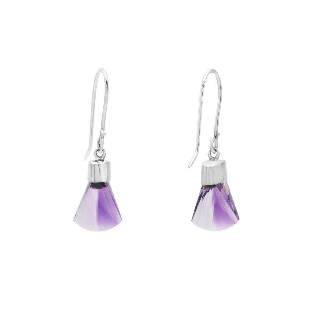 Amethyst Hanging Earrings : E2862