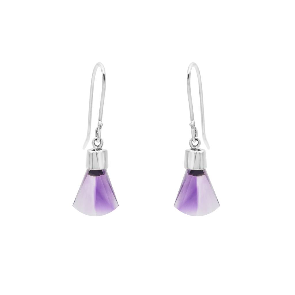 Amethyst Hanging Earrings : E2862