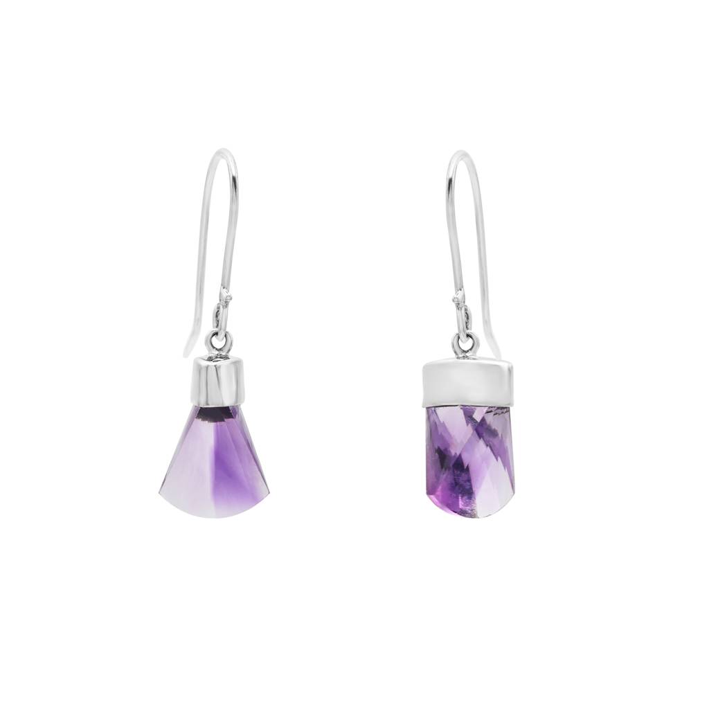 Amethyst Hanging Earrings : E2862