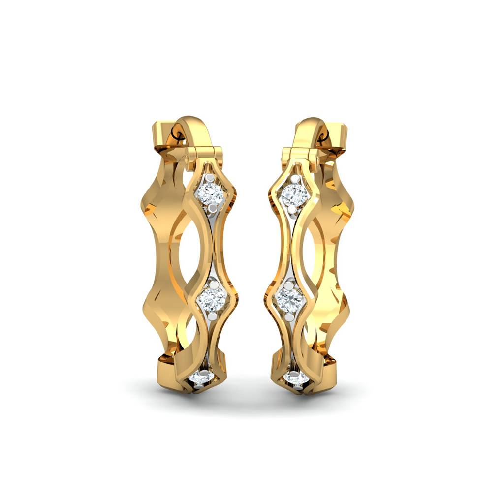 KuberBox 18K Yellow Gold Varietal Hoop Earrings