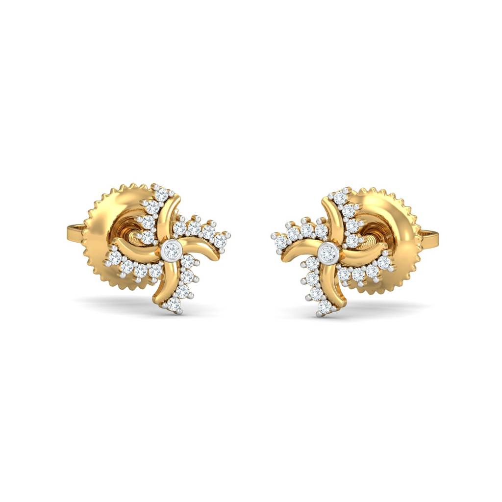 KuberBox 18K Yellow Gold Prolikha Earrings