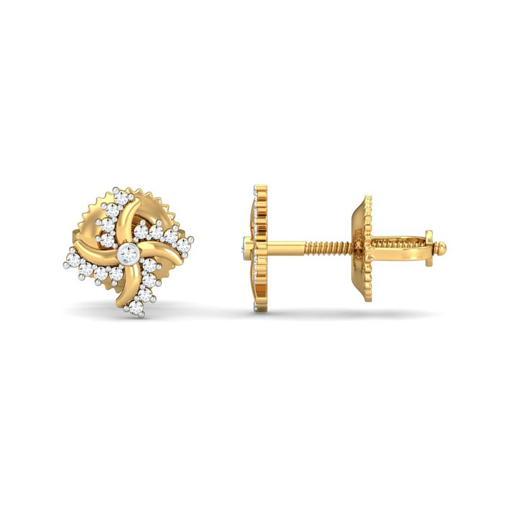 KuberBox 18K Yellow Gold Prolikha Earrings