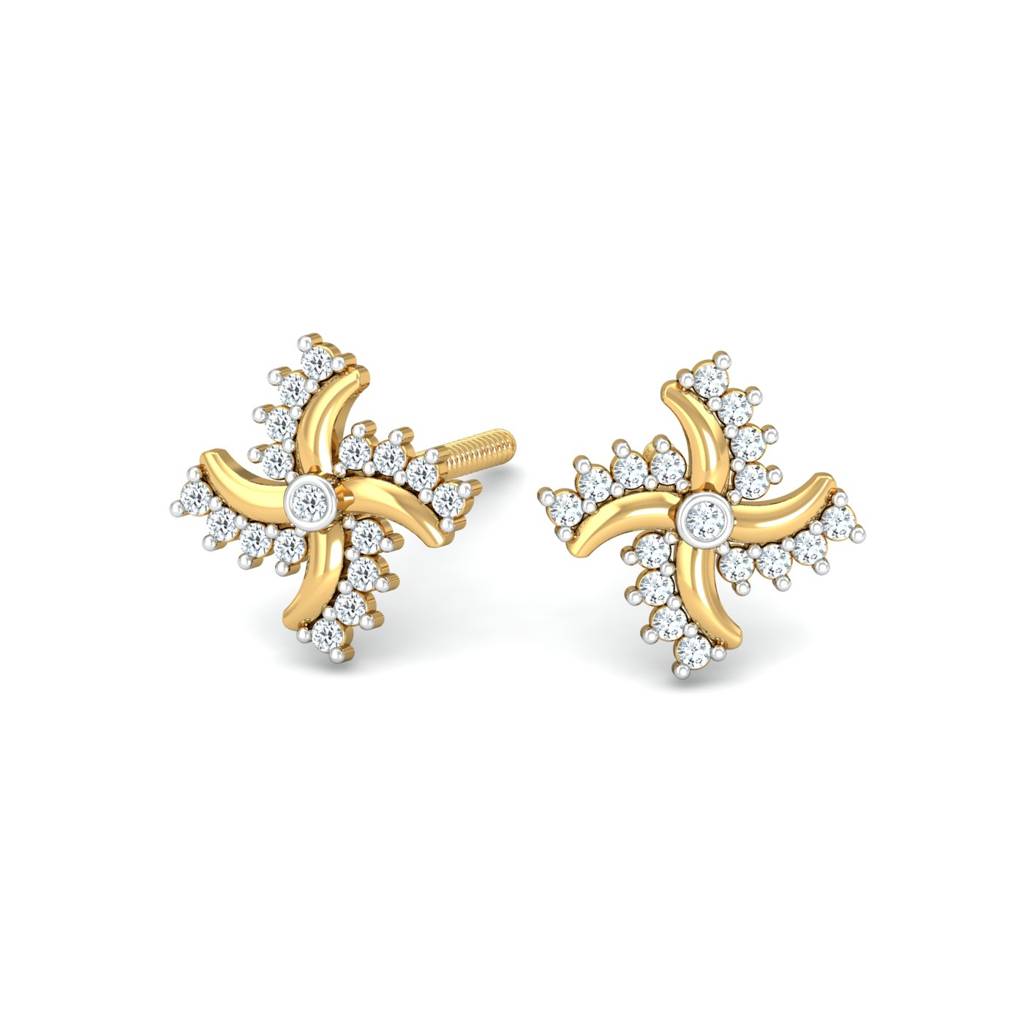 KuberBox 18K Yellow Gold Prolikha Earrings