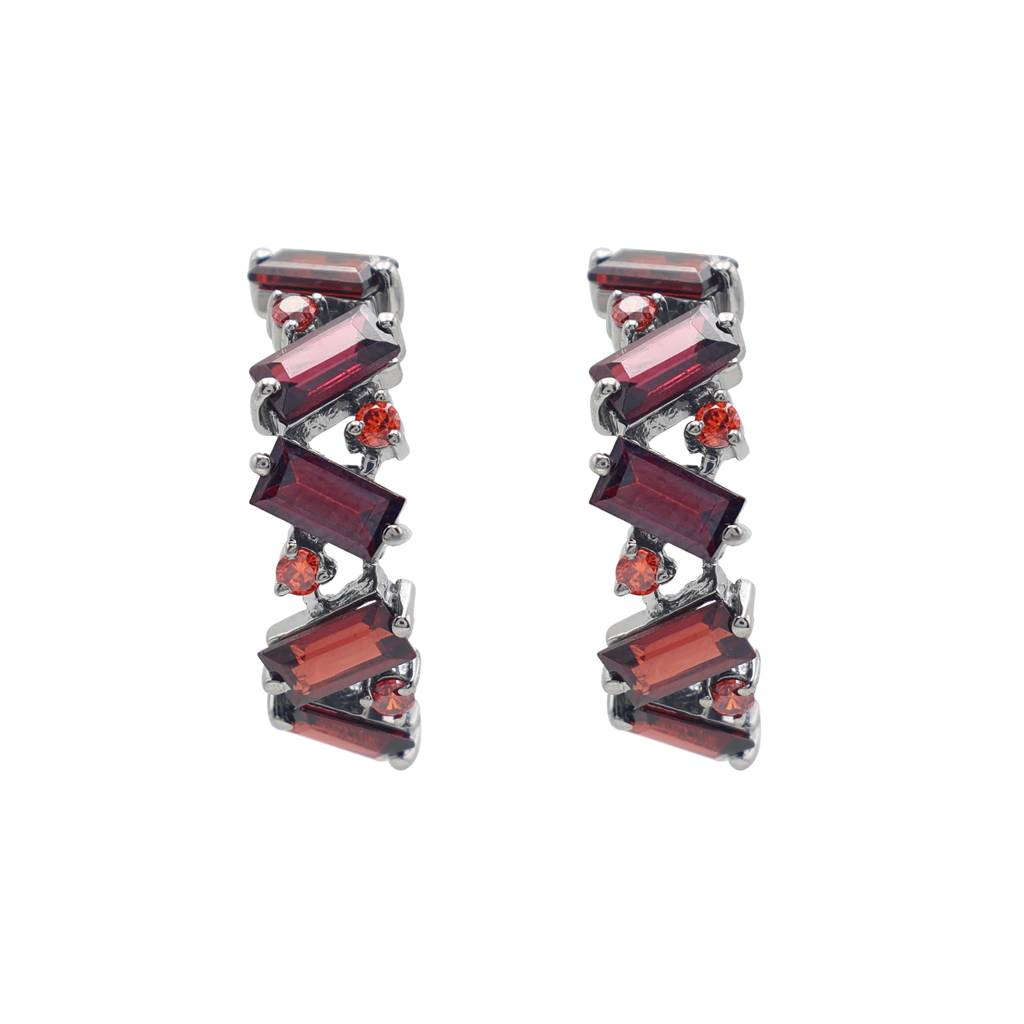 Deep Red Earrings : E2969