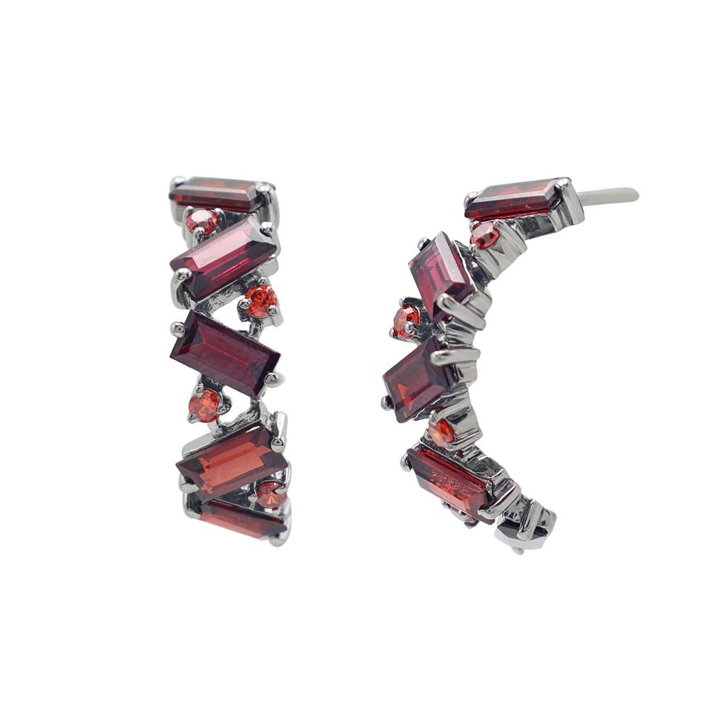 Deep Red Earrings : E2969