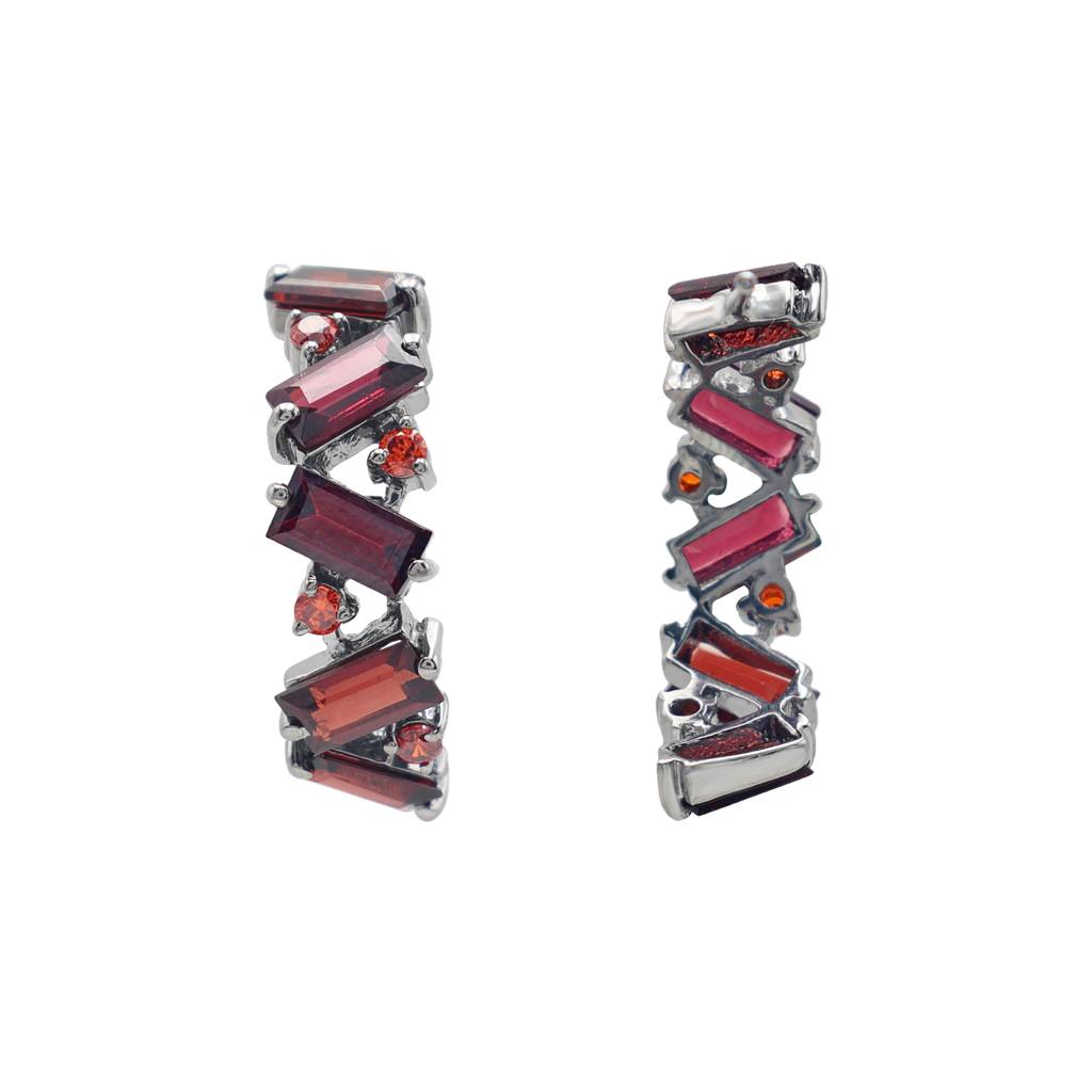Deep Red Earrings : E2969