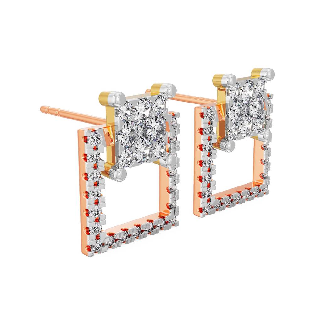 Timeless Square Diamond Earrings