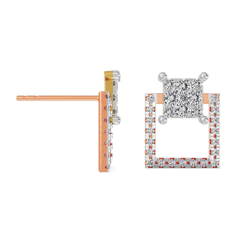Timeless Square Diamond Earrings