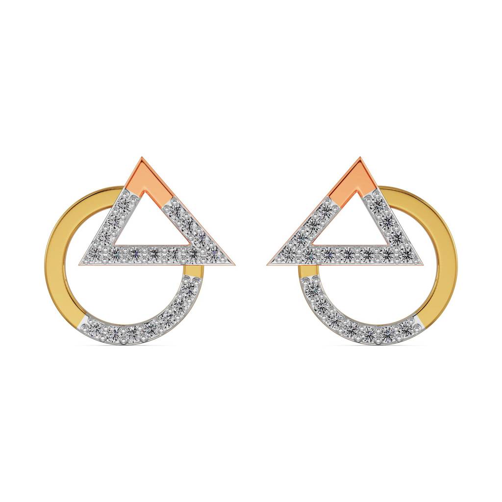 Modern Diamond Duo Earrings