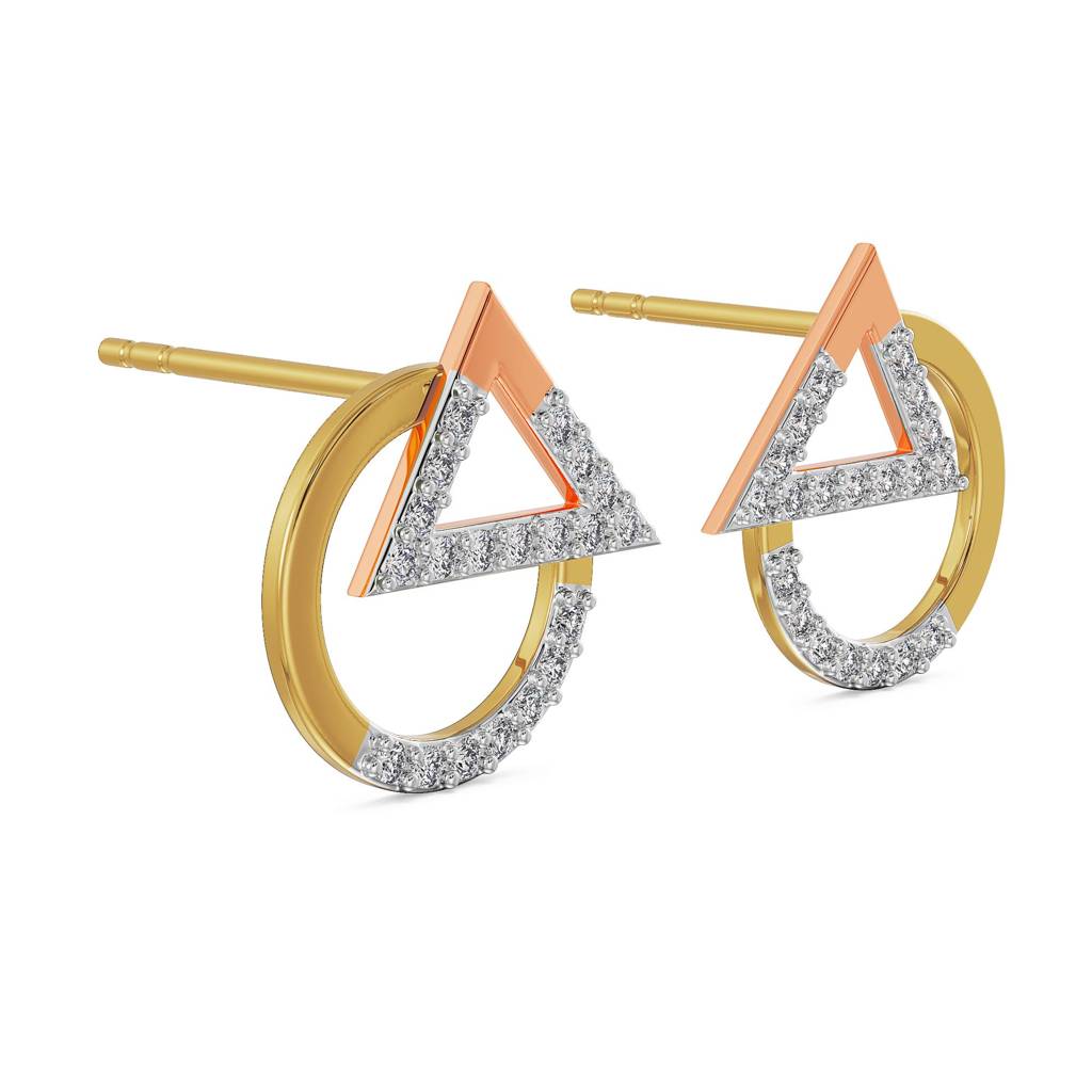 Modern Diamond Duo Earrings