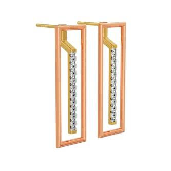 Vertical Bar Diamond Earrings : E647