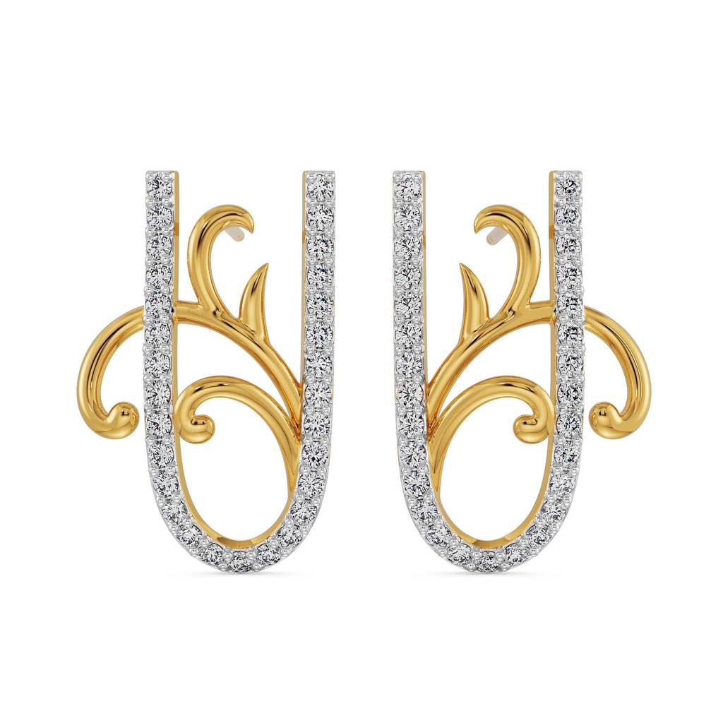 U Fusion Diamond Earrings