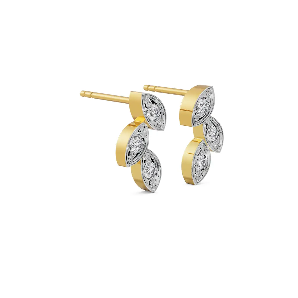 Marquise Mirage Diamond Studs : E812