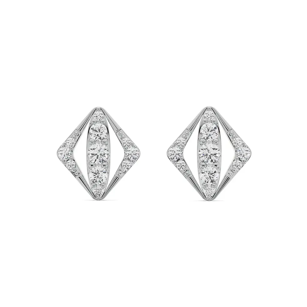Rhombus Glamour Diamond Studs
