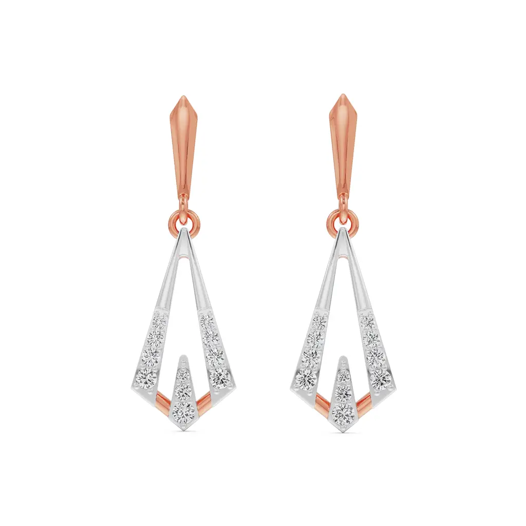 Rhombus Delight Diamond Earrings