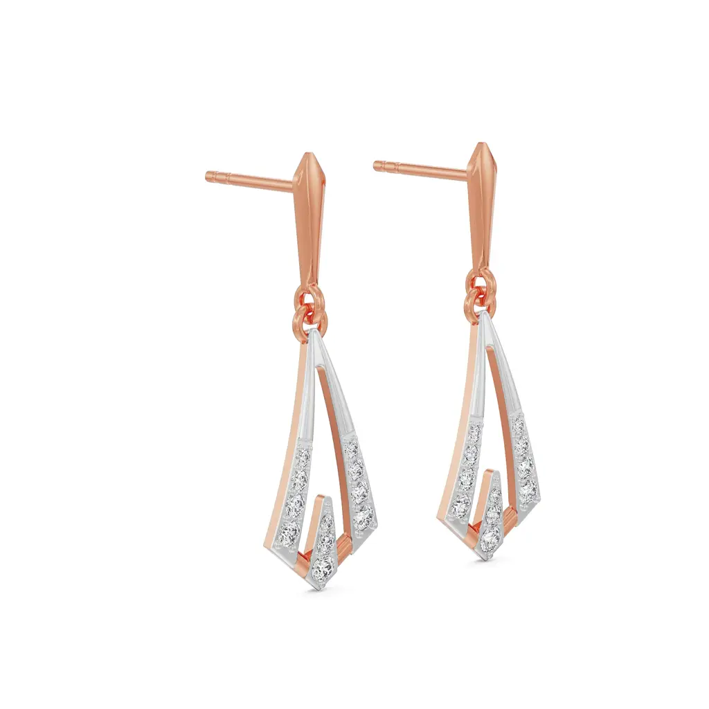 Rhombus Delight Diamond Earrings