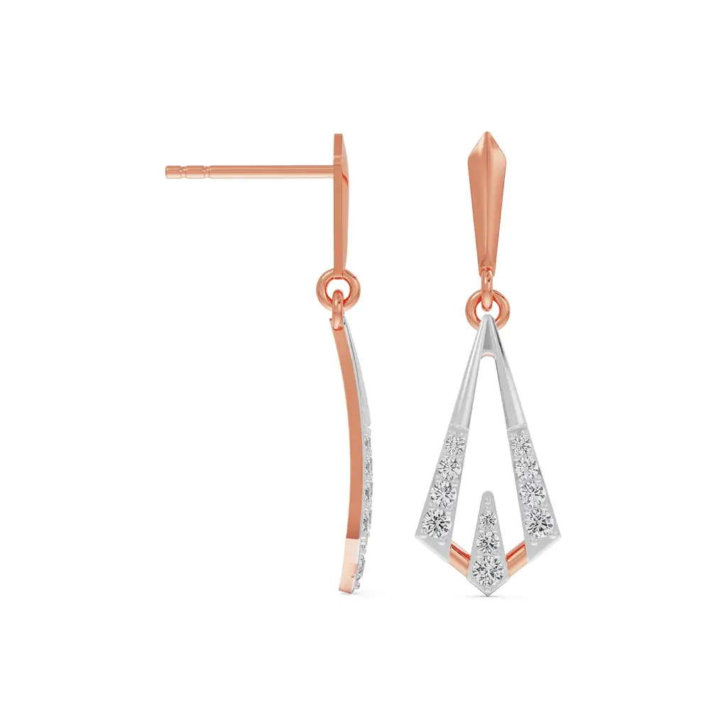 Rhombus Delight Diamond Earrings