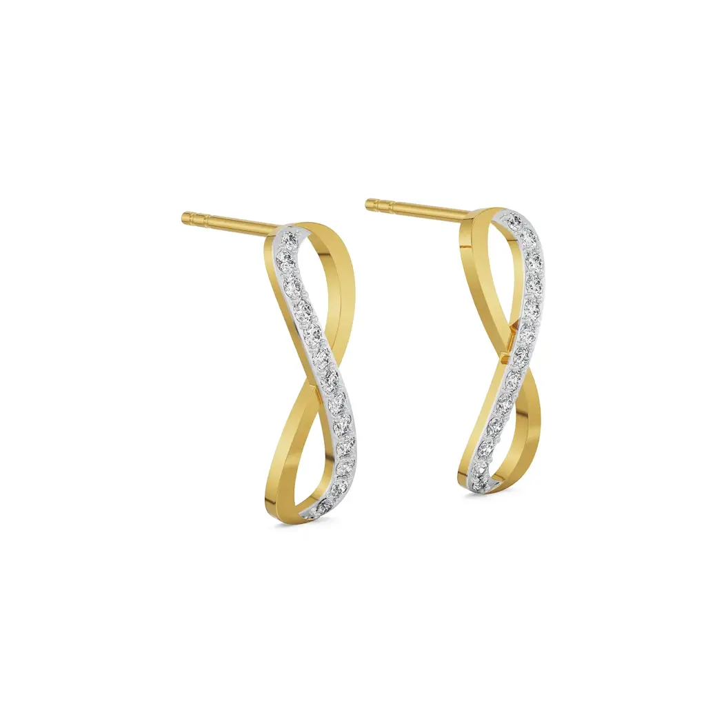 Infinity Diamond Earrings