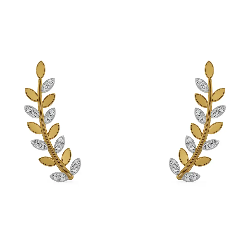 Leafy Luxe Diamond Earrings