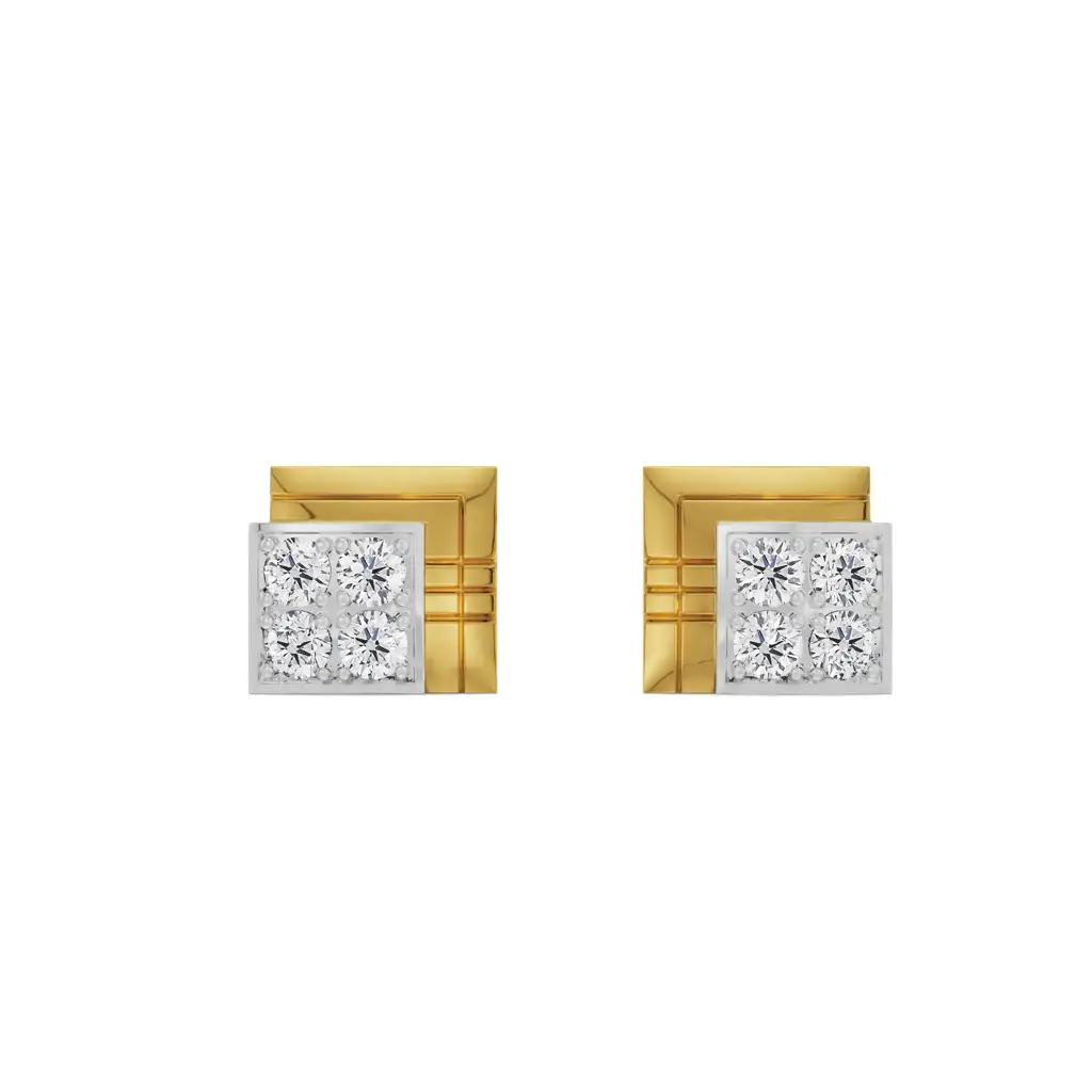 Classic Geometric Crystal Studs